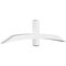 Ekena Millwork Bellingham Architectural Grade PVC Gable Bracket, 72"W x 18"H x 4"D x 4"F, 6/12 Pitch GBP072X18X0404BEL00 - alternate 1